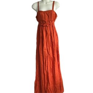 Vintage Maxstudio Women's Sleeveless Open Panel Overlay Maxi Dress